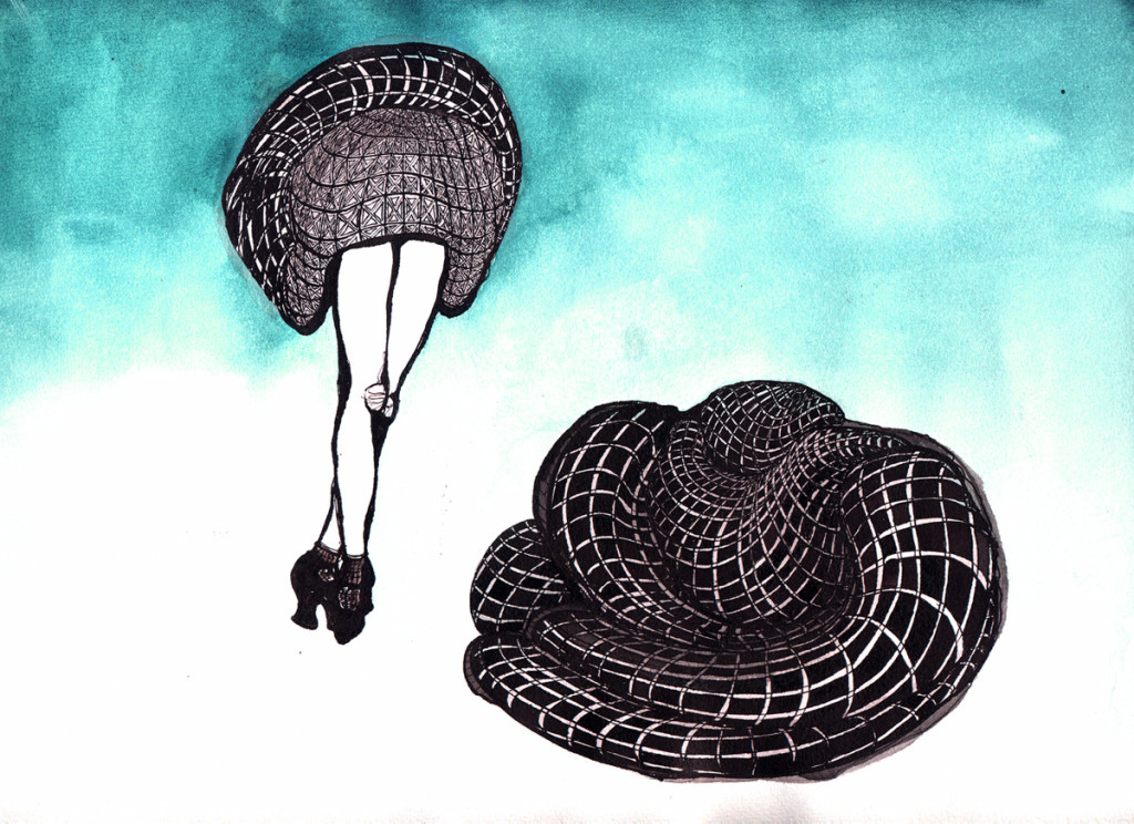 Unterleib mit Haufen